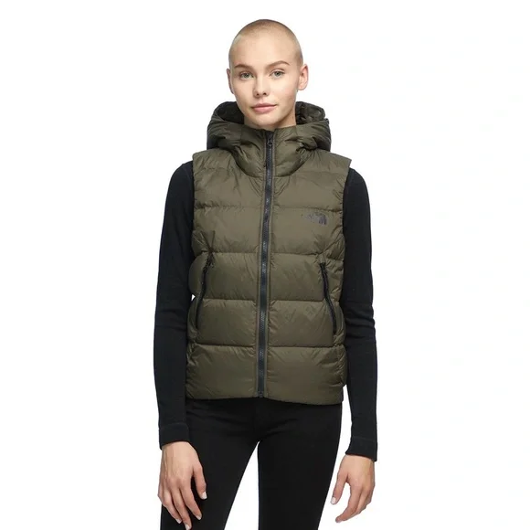 The North Face Hyalite Down Hooded Vest XS Khaki - Picture 9 of 13